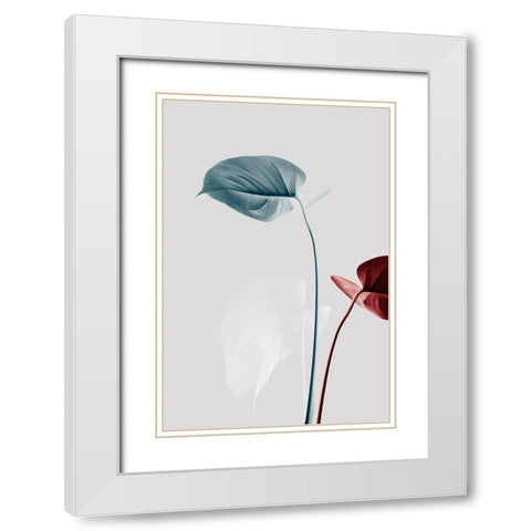 Monstera Creative 23 White Modern Wood Framed Art Print with Double Matting by Artographie Studio