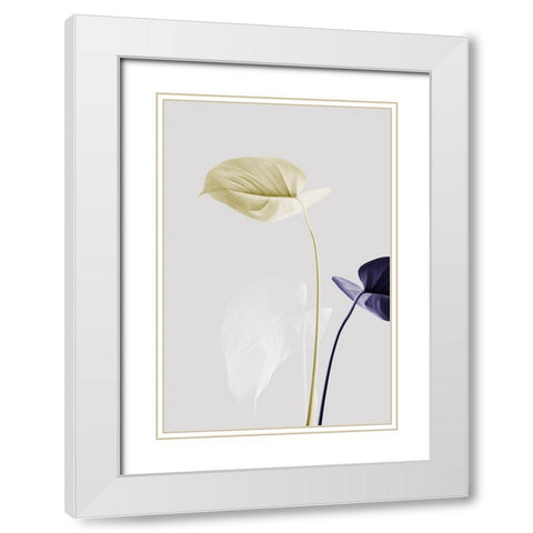 Monstera Creative 23 White Modern Wood Framed Art Print with Double Matting by Artographie Studio