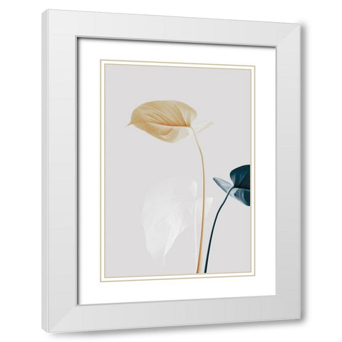 Monstera Creative 20 White Modern Wood Framed Art Print with Double Matting by Artographie Studio