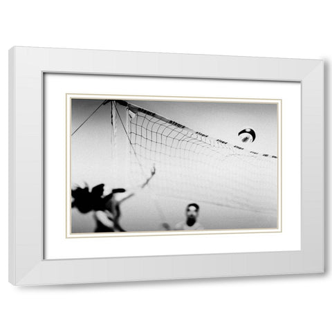 Set Point White Modern Wood Framed Art Print with Double Matting by Correia, Rui