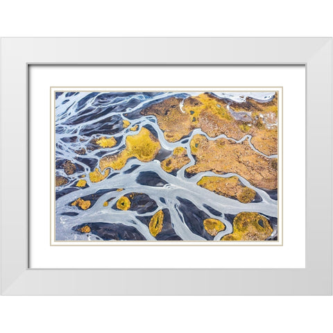 Flowing Across the Highlands White Modern Wood Framed Art Print with Double Matting by Ruoppolo, Luigi