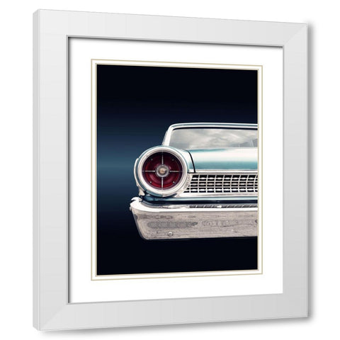 US classic car 1963 Galaxie White Modern Wood Framed Art Print with Double Matting by Gube, Beate