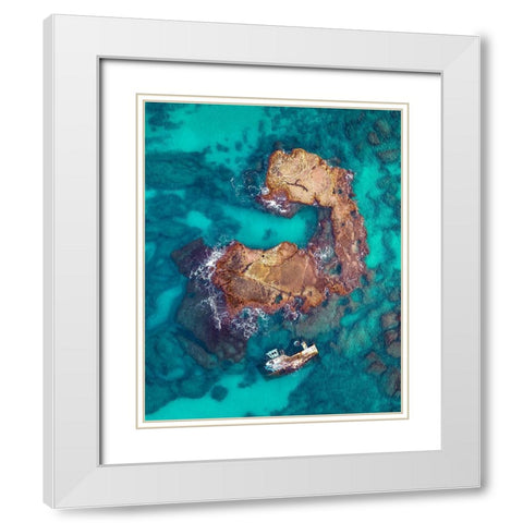 The Power of Nature White Modern Wood Framed Art Print with Double Matting by Topaz, Gilad