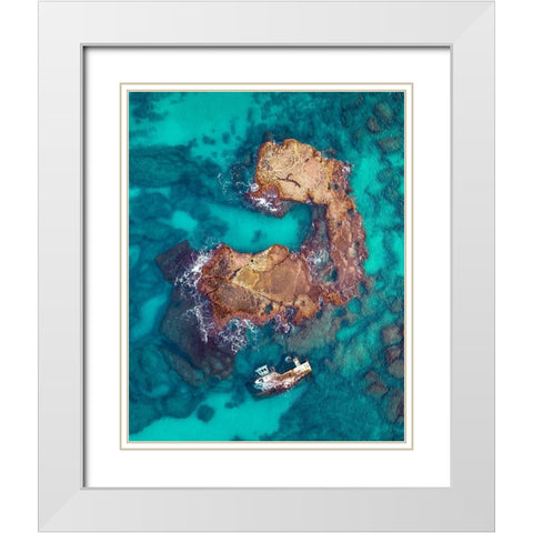 The Power of Nature White Modern Wood Framed Art Print with Double Matting by Topaz, Gilad