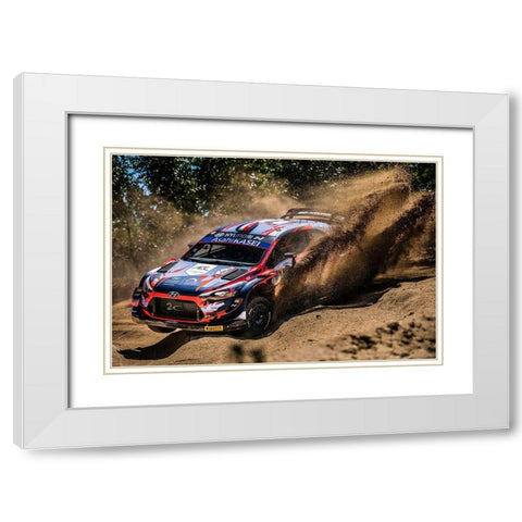 Maximum Attack White Modern Wood Framed Art Print with Double Matting by Flavius, Croitoriu