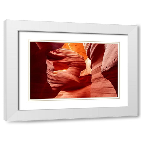Natural Sculpture White Modern Wood Framed Art Print with Double Matting by Woo Ryu, Shin