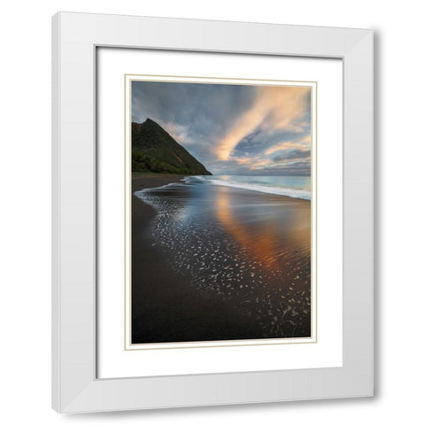 Sky Hook White Modern Wood Framed Art Print with Double Matting by Wrobel, Karsten