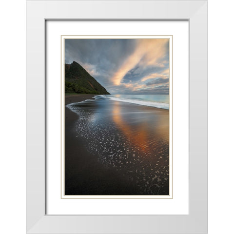 Sky Hook White Modern Wood Framed Art Print with Double Matting by Wrobel, Karsten