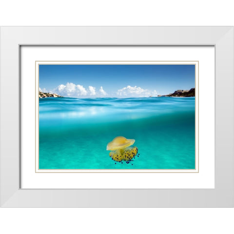 The Dangerous Encounter White Modern Wood Framed Art Print with Double Matting by Sysa Moiola, Roberto