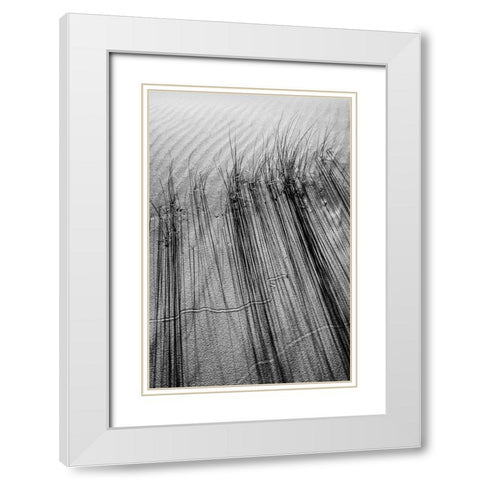 DUNE #7 White Modern Wood Framed Art Print with Double Matting by Rousse, Pascal