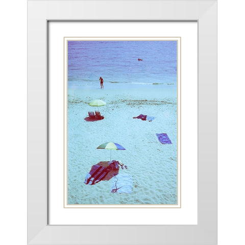 Happy Youre Gone White Modern Wood Framed Art Print with Double Matting by Correia, Rui