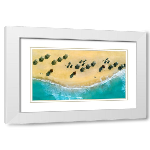 BlueIsReal White Modern Wood Framed Art Print with Double Matting by Hassan, Wisam