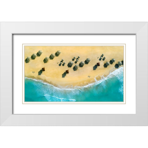 BlueIsReal White Modern Wood Framed Art Print with Double Matting by Hassan, Wisam