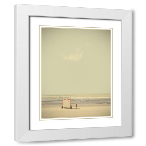 La cabina White Modern Wood Framed Art Print with Double Matting by Della Latta, Massimo