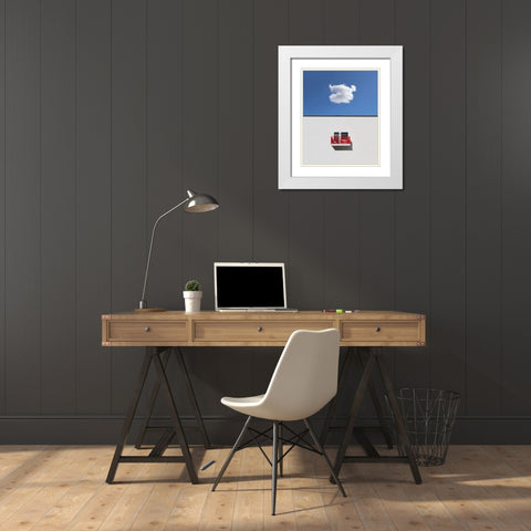 Local forecast White Modern Wood Framed Art Print with Double Matting by Cederberg, Marcus