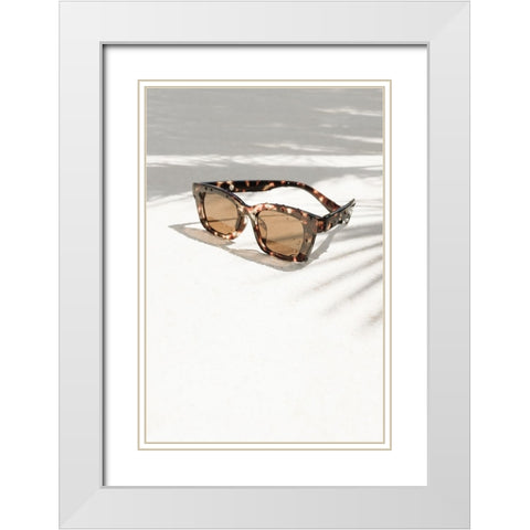 Pool 005 White Modern Wood Framed Art Print with Double Matting by Artographie Studio
