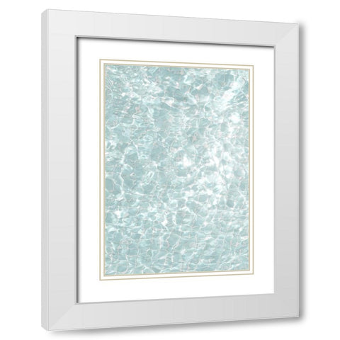 Solaris 01 White Modern Wood Framed Art Print with Double Matting by Artographie Studio