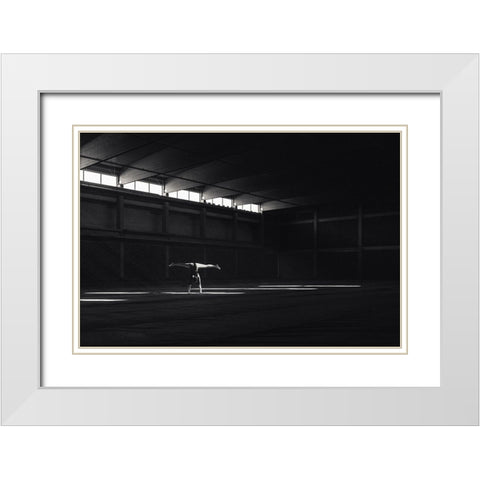 Ballando nella luce White Modern Wood Framed Art Print with Double Matting by Krystynek Mqep, Martin