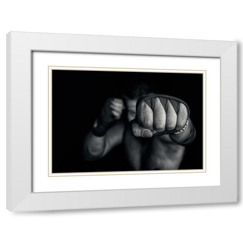 left wing White Modern Wood Framed Art Print with Double Matting by Vrican, Adrian