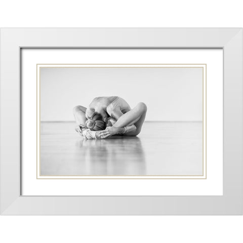in itself White Modern Wood Framed Art Print with Double Matting by M., Michael