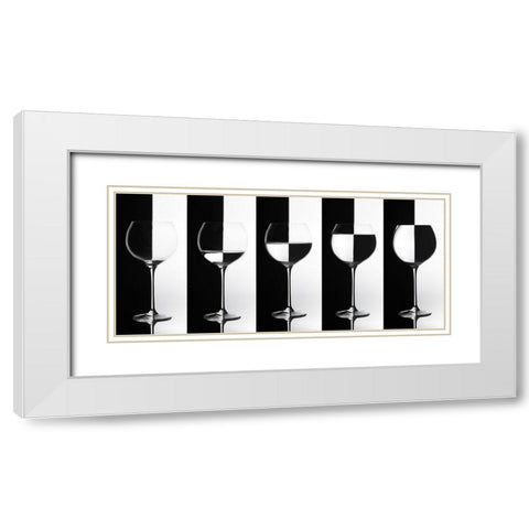 Black and White White Modern Wood Framed Art Print with Double Matting by Reindl, Doris