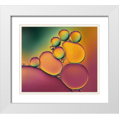 Acrobats White Modern Wood Framed Art Print with Double Matting by Westum, Heidi