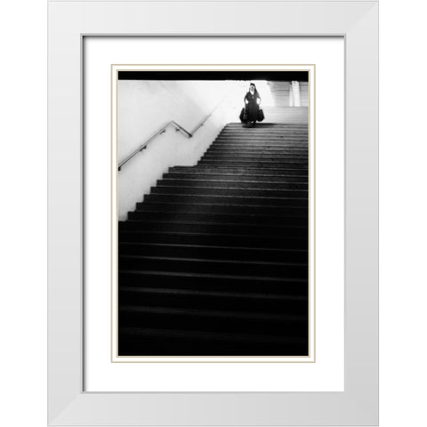 Too Much Heaven White Modern Wood Framed Art Print with Double Matting by Mexia, Laura