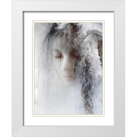 ice queen White Modern Wood Framed Art Print with Double Matting by Hummel, Jeffrey
