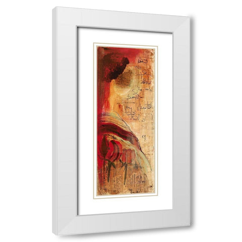 Para mi II White Modern Wood Framed Art Print with Double Matting by Leys, Gemma