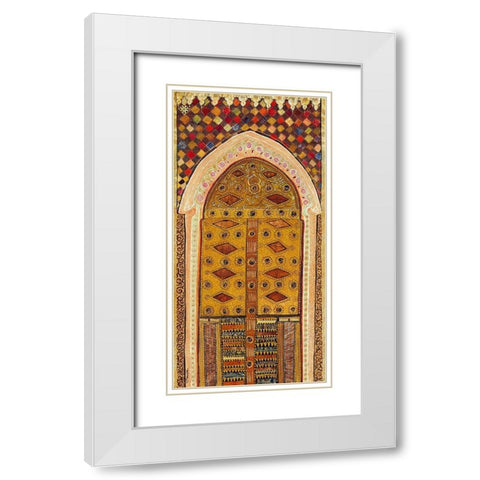 Porte orientale I White Modern Wood Framed Art Print with Double Matting by Maugeri, Valerie