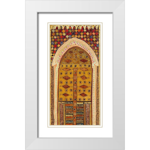 Porte orientale I White Modern Wood Framed Art Print with Double Matting by Maugeri, Valerie