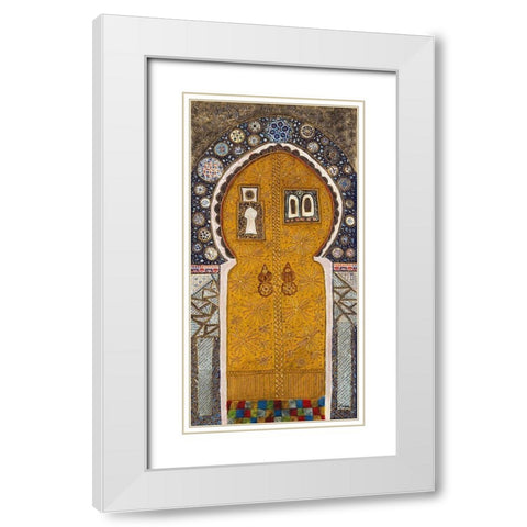 Porte orientale II White Modern Wood Framed Art Print with Double Matting by Maugeri, Valerie