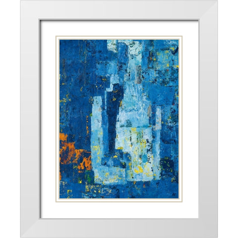 The River taught Me to Listen White Modern Wood Framed Art Print with Double Matting by Vilsboll, Anne