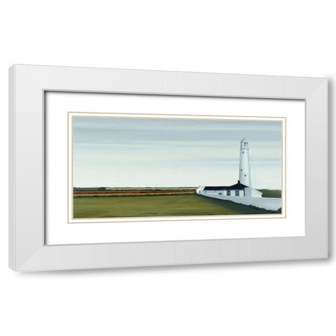 Lighthouse at Nash Point III White Modern Wood Framed Art Print with Double Matting by Reader, Dawn