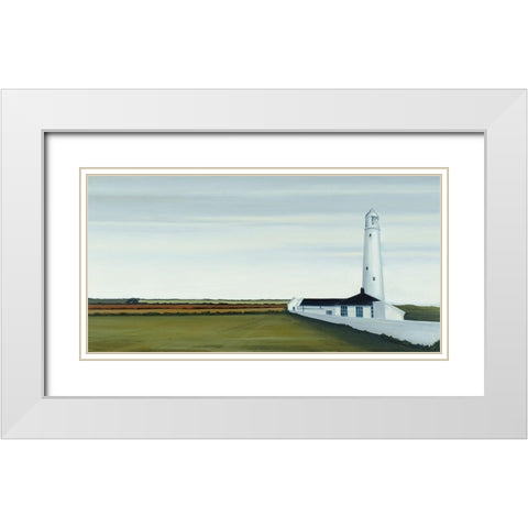 Lighthouse at Nash Point III White Modern Wood Framed Art Print with Double Matting by Reader, Dawn