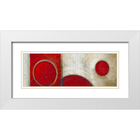 Realites White Modern Wood Framed Art Print with Double Matting by Becam, Carole