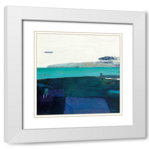 Coastline at Killouan White Modern Wood Framed Art Print with Double Matting by Frampton, Russell