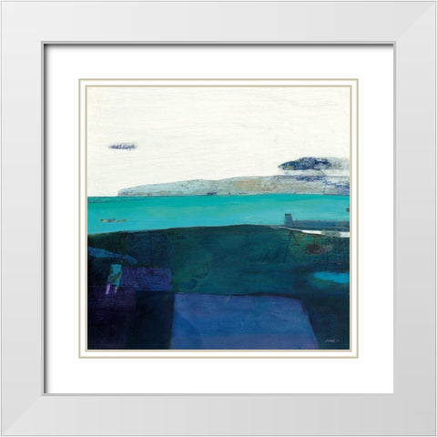 Coastline at Killouan White Modern Wood Framed Art Print with Double Matting by Frampton, Russell