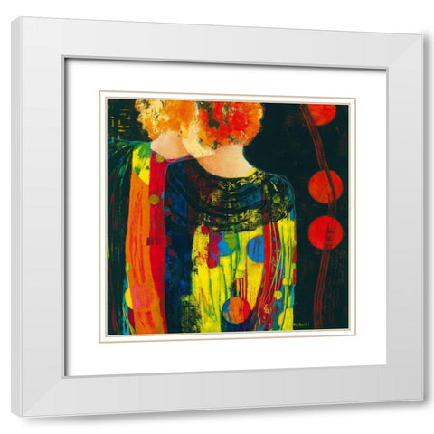 Opeens White Modern Wood Framed Art Print with Double Matting by van Ginkel, Marjolijn