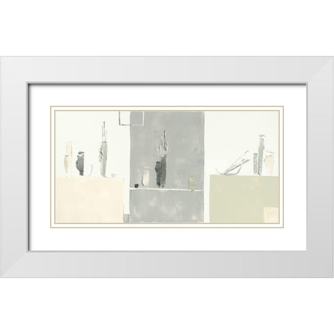 Ambiance d atelier I White Modern Wood Framed Art Print with Double Matting by Choisy, Christian