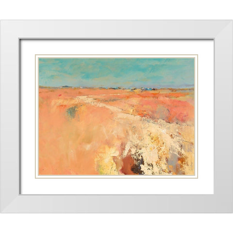 Autumn is coming White Modern Wood Framed Art Print with Double Matting by Groenhart, Jan