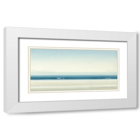 The whispering Sea White Modern Wood Framed Art Print with Double Matting by Reader, Dawn