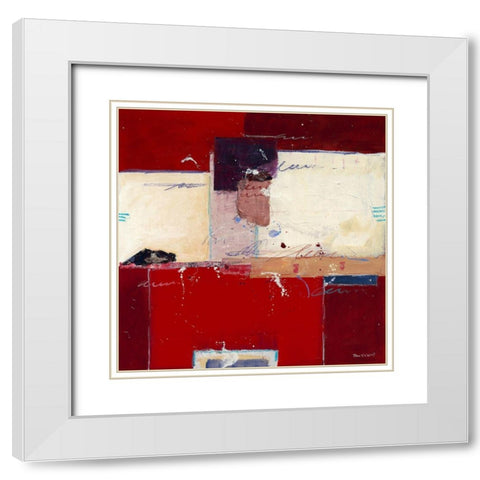 Red IV White Modern Wood Framed Art Print with Double Matting by van der Werf, Ron