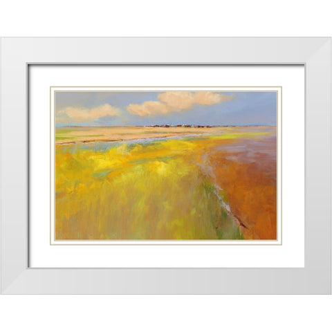 A beautiful day White Modern Wood Framed Art Print with Double Matting by Groenhart, Jan