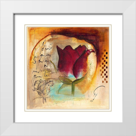 La Reina II White Modern Wood Framed Art Print with Double Matting by Leys, Gemma