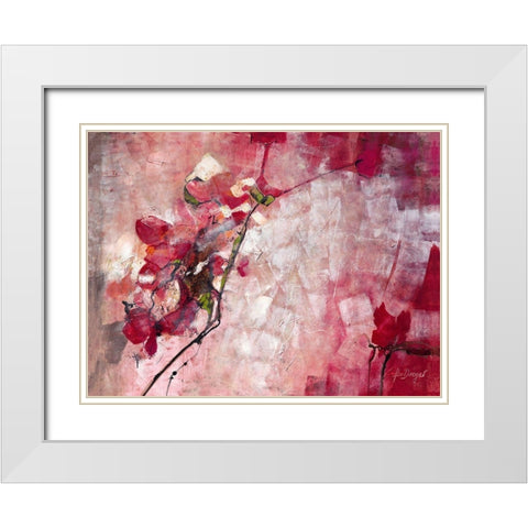 Symphony in Red White Modern Wood Framed Art Print with Double Matting by Dreyer, Ingeborg