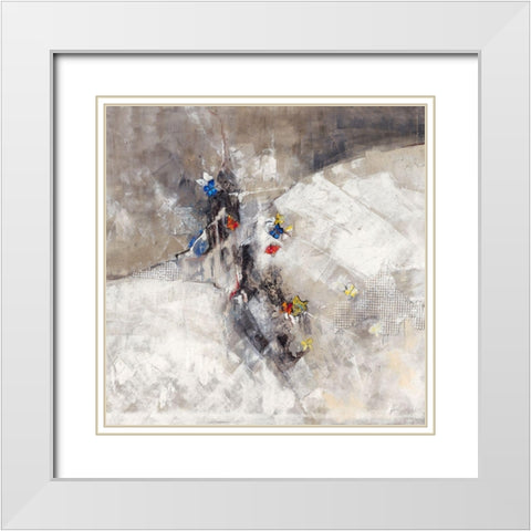 Butterflies White Modern Wood Framed Art Print with Double Matting by Dreyer, Ingeborg