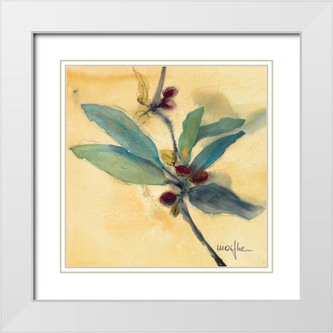 Olivier I White Modern Wood Framed Art Print with Double Matting by Marthe