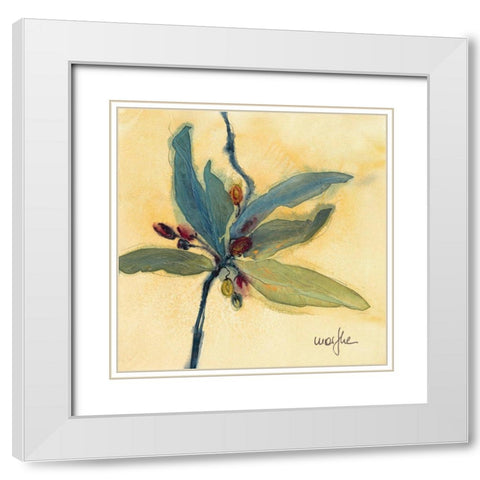 Olivier II White Modern Wood Framed Art Print with Double Matting by Marthe