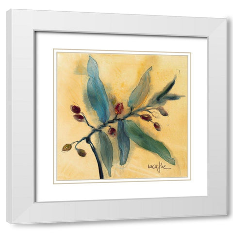 Olivier III White Modern Wood Framed Art Print with Double Matting by Marthe